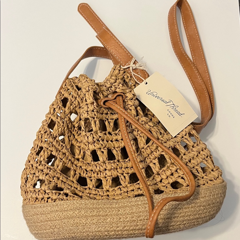 Universal Thread Brown Woven Shoulder Bag